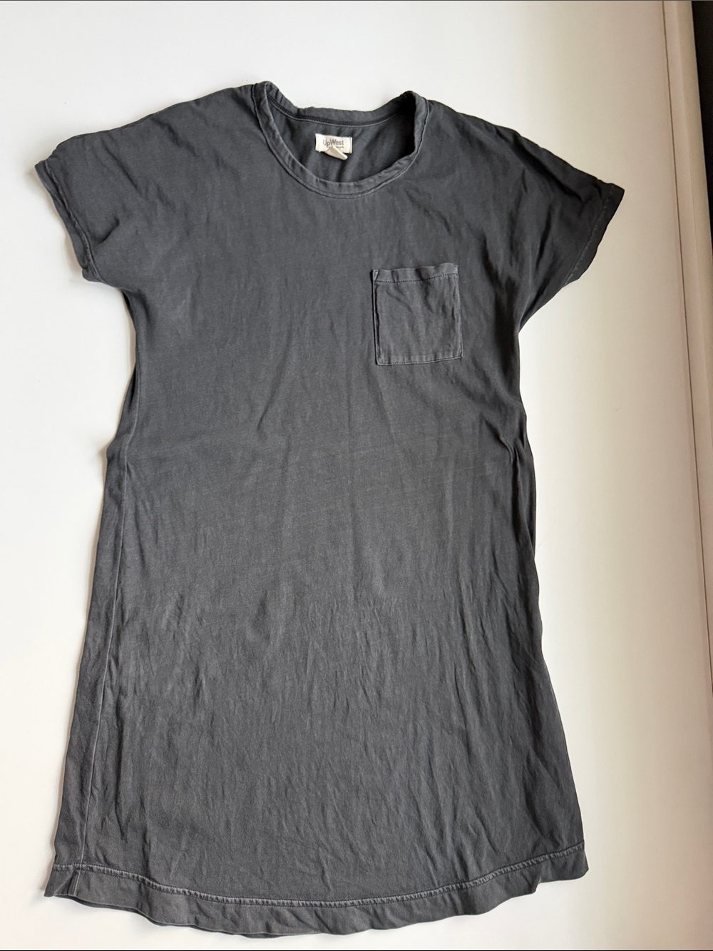 UpWest Charcoal Gray Tee Dress